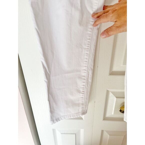 Eileen Fisher Organic Cotton Spandex Denim Stretch High Rise Straight Fit Jean - Picture 9 of 14